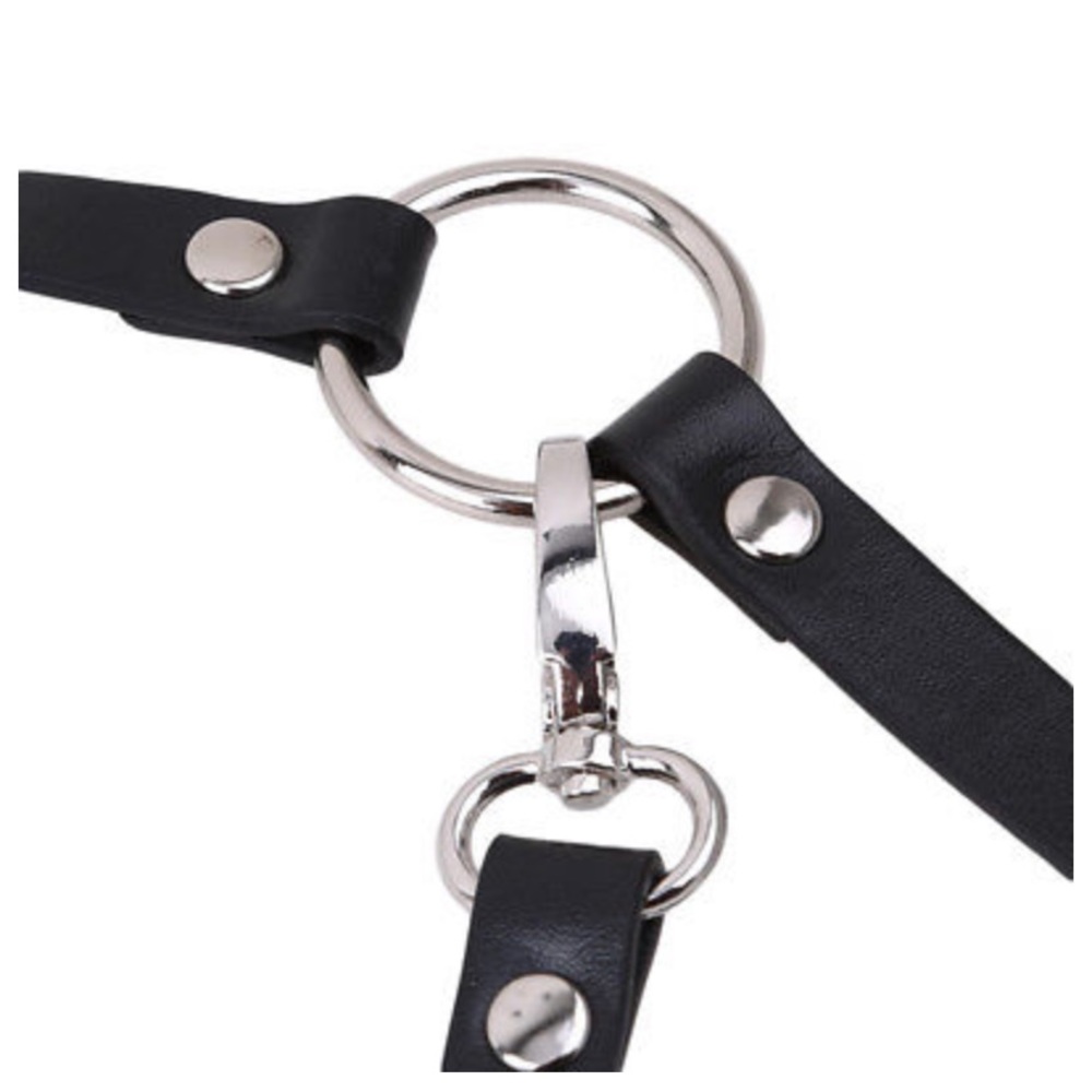 Harness Suspender Women Men Leather Belt Straps - Picture 14 of 17